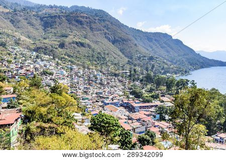 Santa Catarina Palopo, Lake Atitlan, Guatemala - December 29, 2018: Painting Project In Lakeside Tow