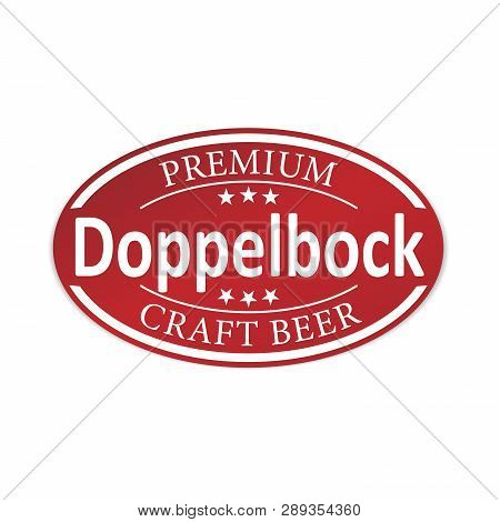 Premium Dopperlbock Craft Beer Lable Web Badge Icon