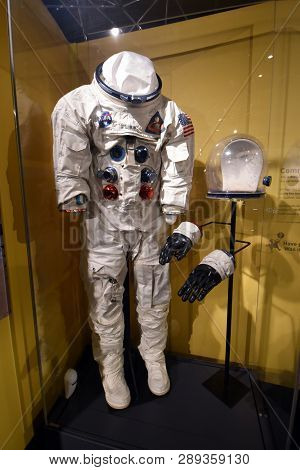 December 15, 2018, Chicago, Il Apollo 8 Frank Borman Spacesuit  On Display At The Museum Of Science 