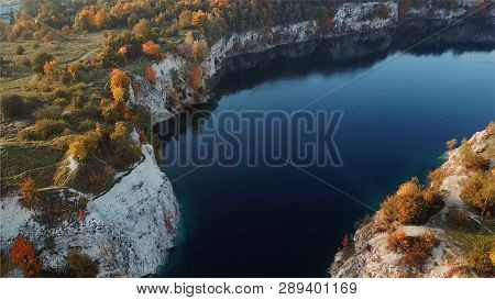 Twardowski Rocks Park, An Old Flooded Stone Mine, In Krakow, Poland.