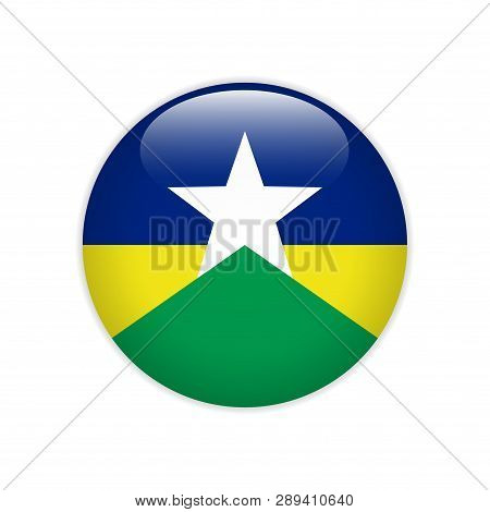 Flag Bandeira De Rondonia On Button Signs And Symbols