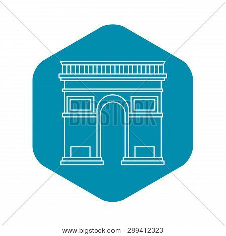 Triumphal Arch Icon. Outline Illustration Of Triumphal Arch Vector Icon For Web