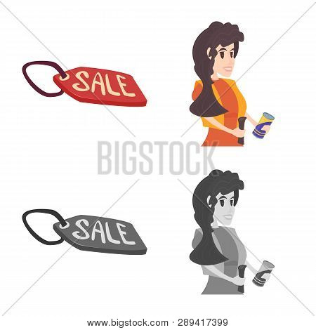 Vector Design Of Food And Drink Icon. Set Of Food And Store Stock Symbol For Web.