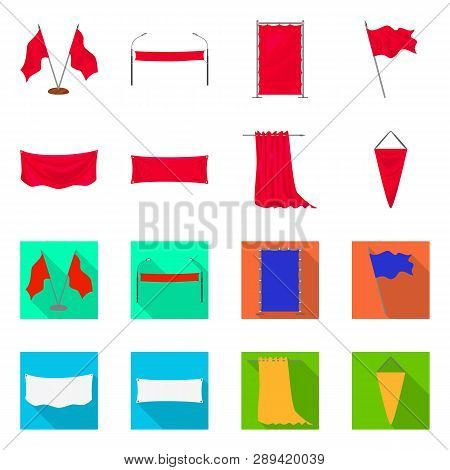 Vector Design Of Texture And Presentation Icon. Set Of Texture And Media  Vector Icon For Stock.