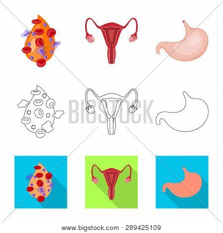Isolated Object Of Biology And Scientific Icon. Set Of Biology And Laboratory Vector Icon For Stock.