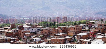 Famous District 13 of Medellin, Colombia, South America