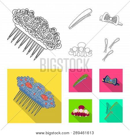 Vector Design Of Beauty And Fashion Icon. Collection Of Beauty And Female Vector Icon For Stock.
