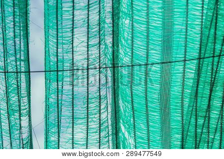 The Old Green Sun Protection Mesh And Lack. Can Not Prevent Sunlight.