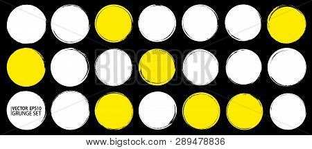 Frames Set. Grunge Backgrounds. Paint Stain. Ink Splash. Splatter. Paint Circles. Grunge Backdrops C