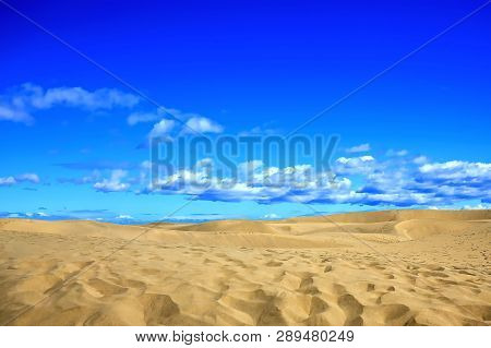Maspalomas The Sand Dunes On Gran Canaria