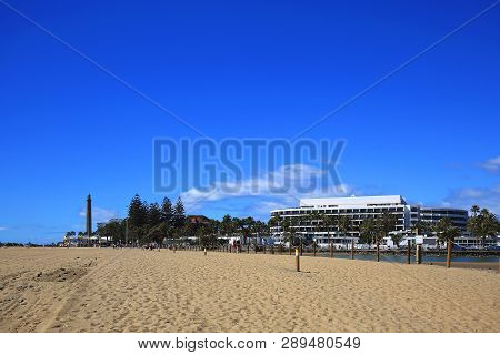 Maspalomas The Sand Dunes On Gran Canaria