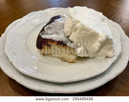 Turkish Traditional Dessert Kazandibi / Milk Pudding With Butter Cream. Traditional Dessert.