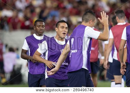 Rio, Brazil - March 13, 2019: Andres Chicaiza Player In Match Between Flamengo (bra) And Ldu (ecu) B