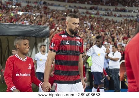 Rio, Brazil - March 13, 2019: Leo Duarte Player In Match Between Flamengo (bra) And Ldu (ecu) By The