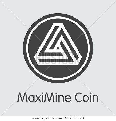 Mxm - Maximine Coin. The Logo Of Money Or Market Emblem.