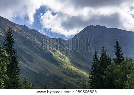 A Beautiful View Of The Western Tatra Mountains. Rohacska Dolina. Slovakia.