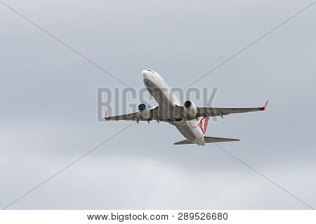 Airplane Takeoff From Airport