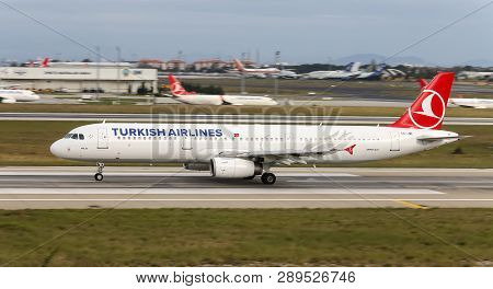 Airplane Takeoff From Airport