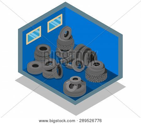 Stock Wheel Concept Banner. Isometric Banner Of Stock Wheel Vector Concept For Web, Giftcard And Pos