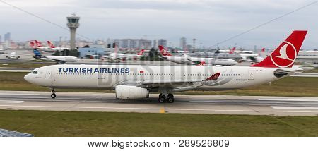 Airplane Takeoff From Airport