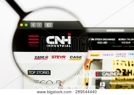 Los Angeles, California, Usa - 13 March 2019: Illustrative Editorial, Cnh Industrial Website Homepag
