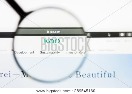Los Angeles, California, Usa - 13 March 2019: Illustrative Editorial, Kao Corp Website Homepage. Kao