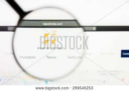 Los Angeles, California, Usa - 13 March 2019: Illustrative Editorial, Rajesh Exports Website Homepag