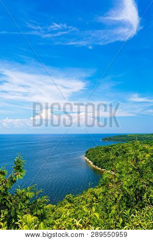Scenic Overlook Of The Coast At Peninsula State Park