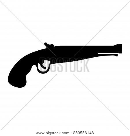 Isolated Antique Pistol Icon. Vector Illustration Design