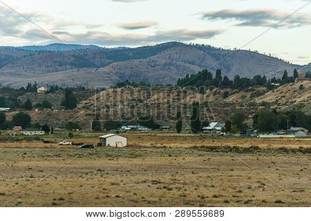 Omak, Usa - September 16, 2018: Foothills Of The Okanogan Highlands In North-central Washington.