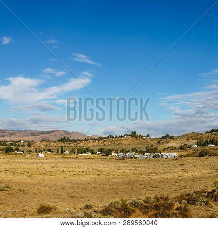 Omak, Usa - September 16, 2018: Foothills Of The Okanogan Highlands In North-central Washington.
