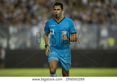 Rio, Brazil - March 14, 2019: Flavio Rodrigues De Souza Referee In Match Between Vasco And Avai By T