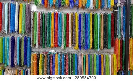 Traditional Turkish Rosary Tesbih And Colorful Bead