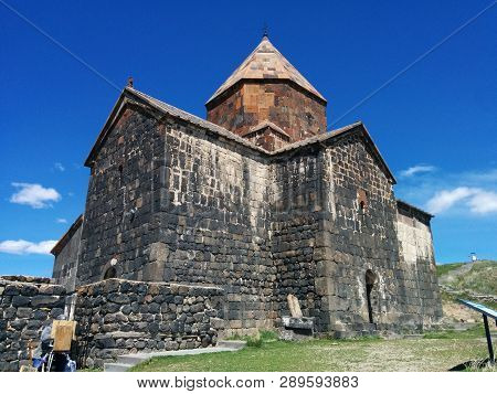Armenian Monastery Of Sevanavank At Lake Sevan In Spring
