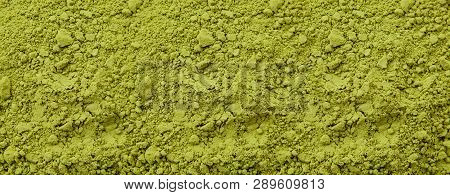 Background Texture Units Chopped Green Powder Closeup.