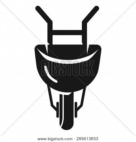 Front Wheelbarrow Icon. Simple Illustration Of Front Wheelbarrow Icon For Web Design Isolated On Whi