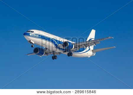 Moscow, Russia - March 14, 2019: Aircraft Boeing 737-400f Vq-bvf Of Atran - Aviatrans Cargo Airlines