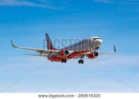 Moscow, Russia - March 14, 2019: Aircraft Boeing 737-8lj(wl) Vp-boa Of Rossiya - Russian Airlines Go