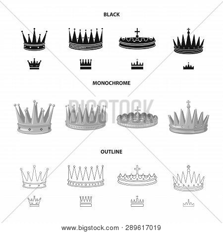 Vector Design Of Medieval And Nobility Icon. Set Of Medieval And Monarchy Vector Icon For Stock.