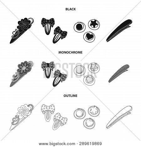 Vector Design Of Beauty And Fashion Logo. Set Of Beauty And Female Vector Icon For Stock.