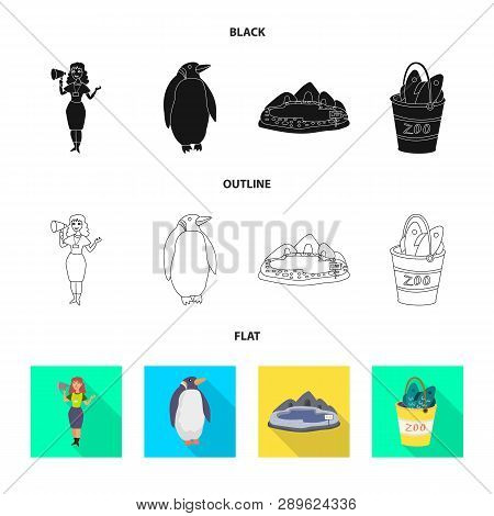 Isolated Object Of Nature  And Fun  Sign. Collection Of Nature  And Entertainment Stock Vector Illus
