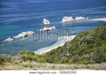 Wild Beach Near The City Of Preveza. Greece