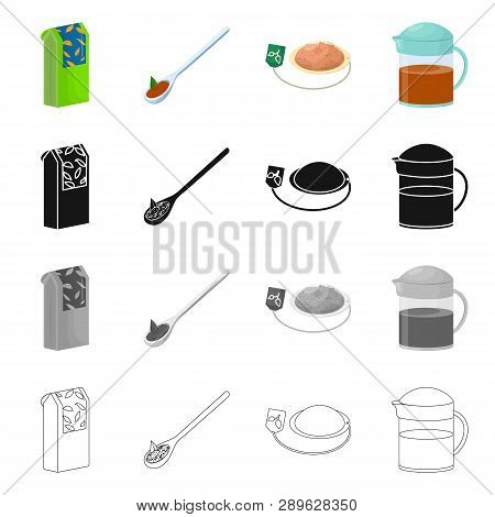 Vector Design Of Healthy And Floral  Logo. Collection Of Healthy And Gradient Stock Vector Illustrat