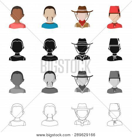 Vector Design Of Imitator And Resident Sign. Set Of Imitator And Culture Vector Icon For Stock.