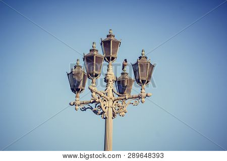 Lantern Vintage St. Petersburg. City Lighting. Beautiful Lantern