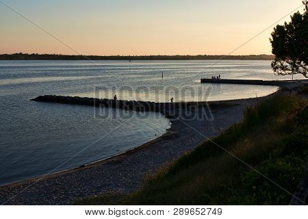 Sunset At A Beach Near Faaborg, Denmark