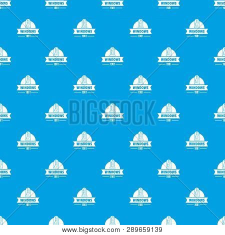 Modern Window Pattern Seamless Blue Repeat For Any Use