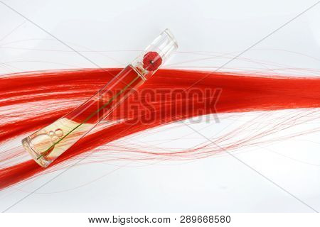 Prague, Czech Republic- January 22, 2019. Perfume KENZO bottle on white background.  Kenzo Flower Perfume