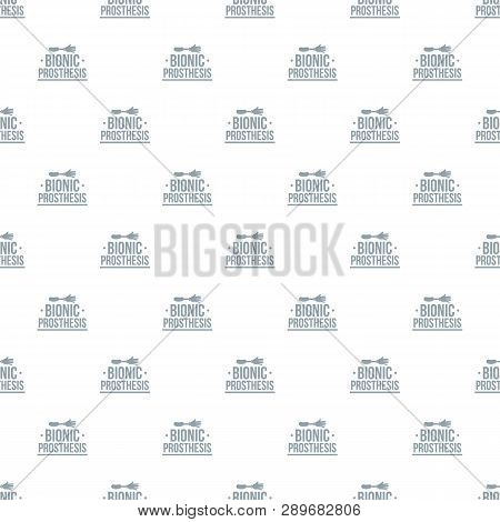 Arm Prosthesis Pattern Seamless Repeat For Any Web Design
