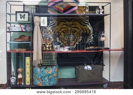 The Showcase Of The Liberty Department Store In Regent Street, London. Opened In 1875 Store Is Ident